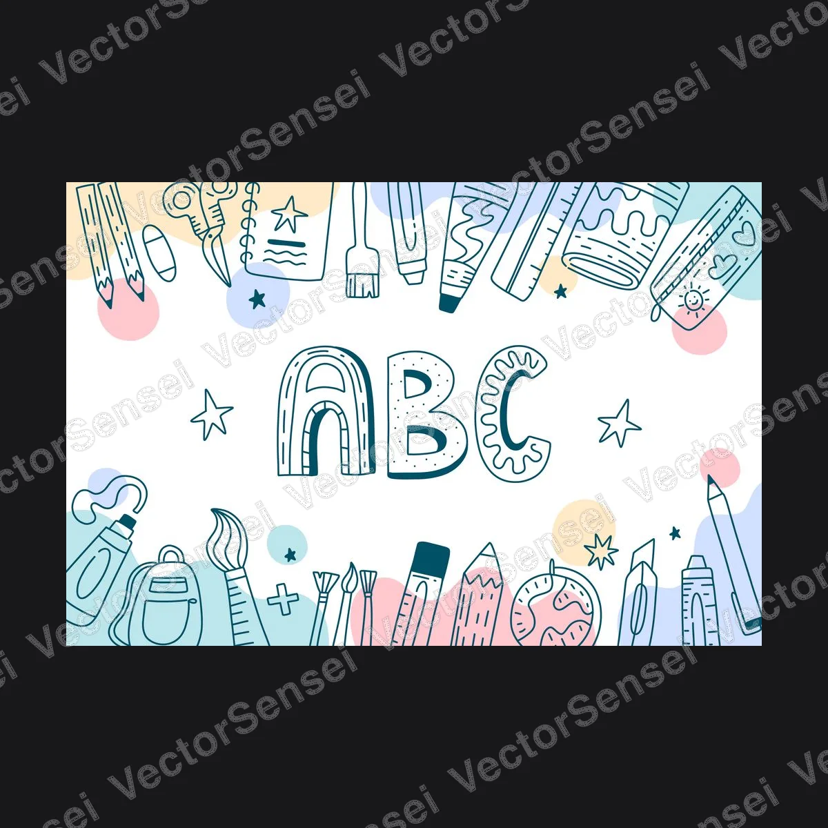 Abecedario Escolar Ilustrado