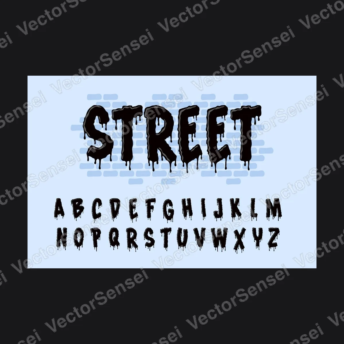 Alfabeto Graffiti Derretido