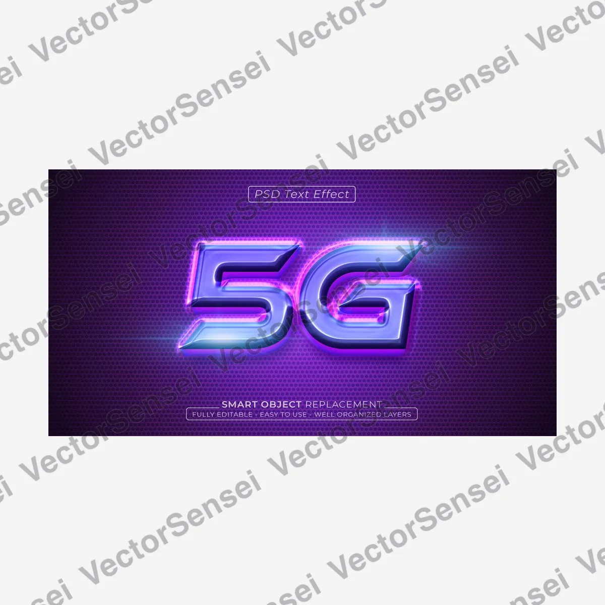 Efecto de Texto Neón 5G