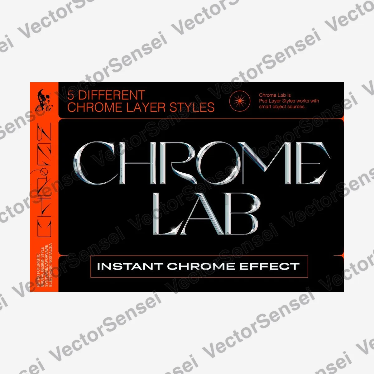 Efectos de Texto Chrome Lab
