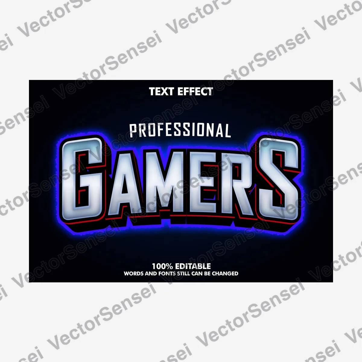 Efecto de Texto Gamers eSport