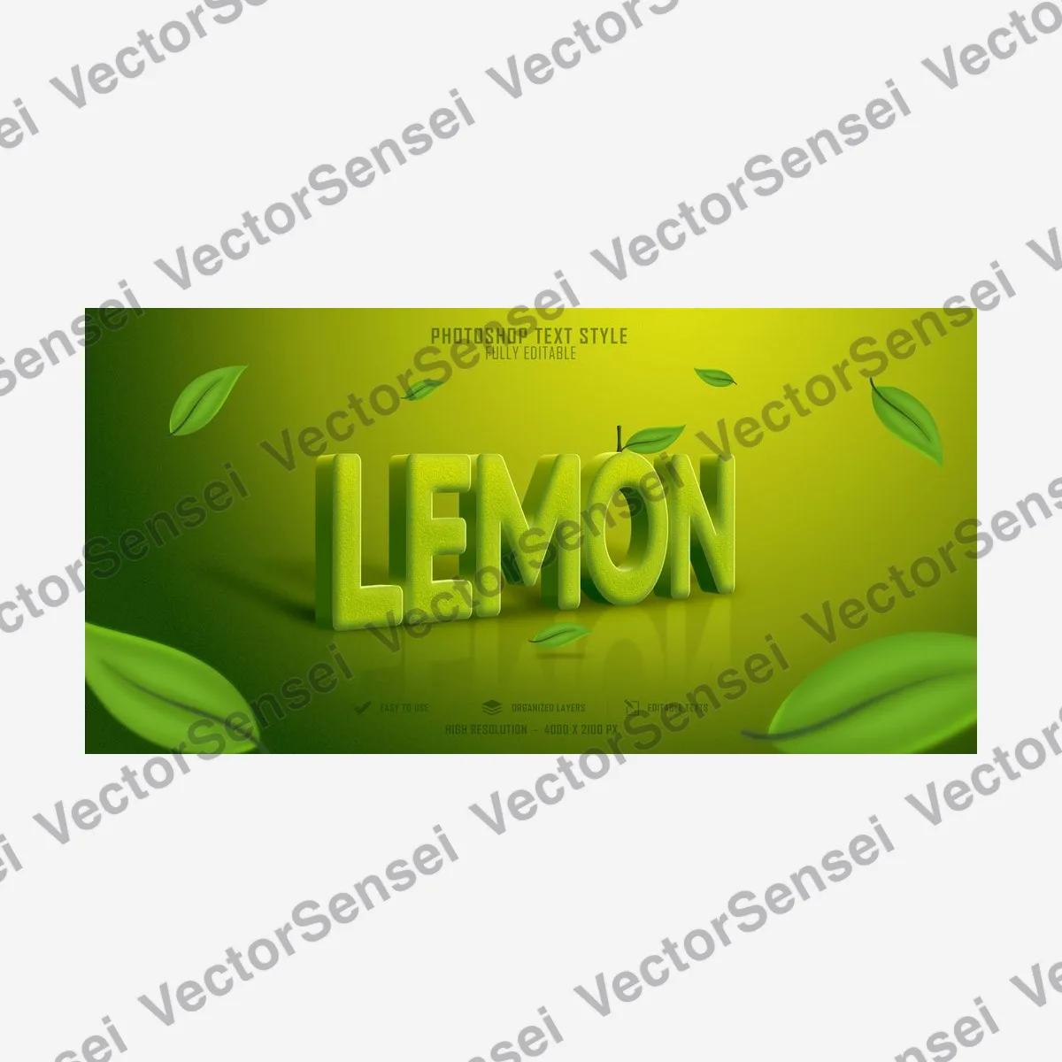 Efecto de Texto Limón