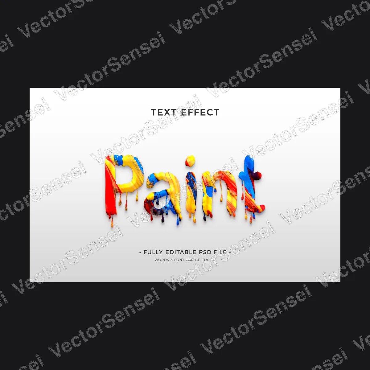 Efecto de Texto Pintura Derretida