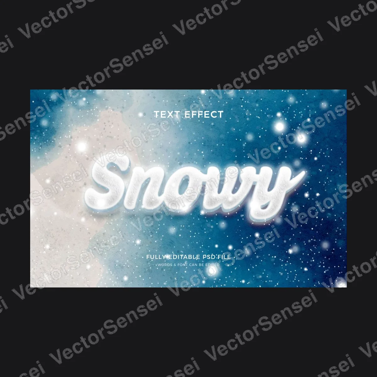 Efecto de Texto Nieve
