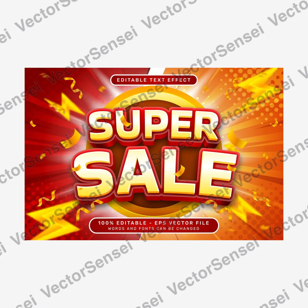 Efecto de Texto Super Sale
