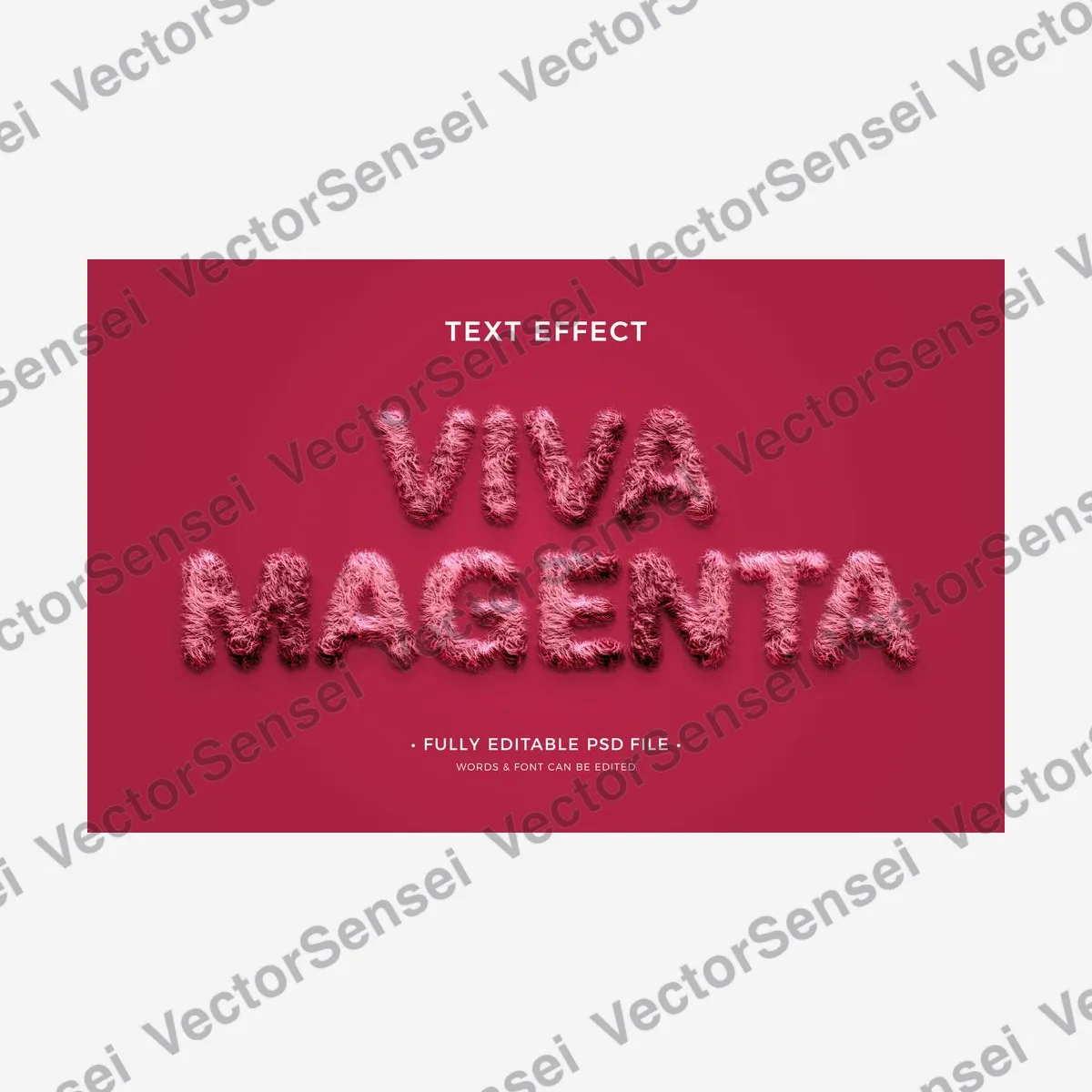 Efecto de Texto Viva Magenta