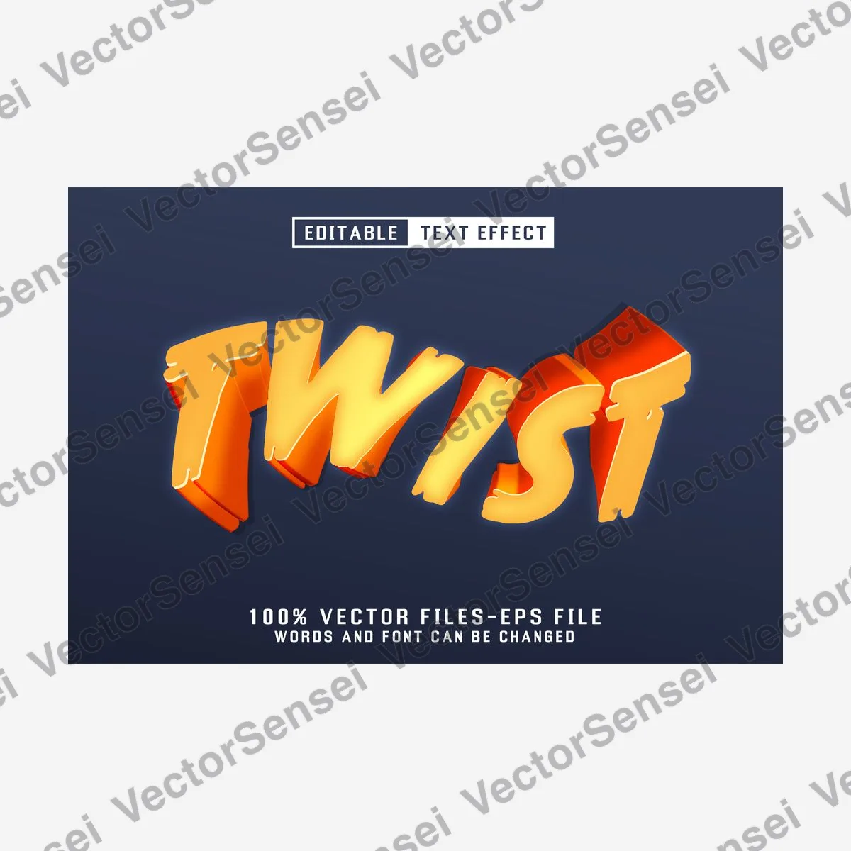 Efecto de Texto Twist 3D