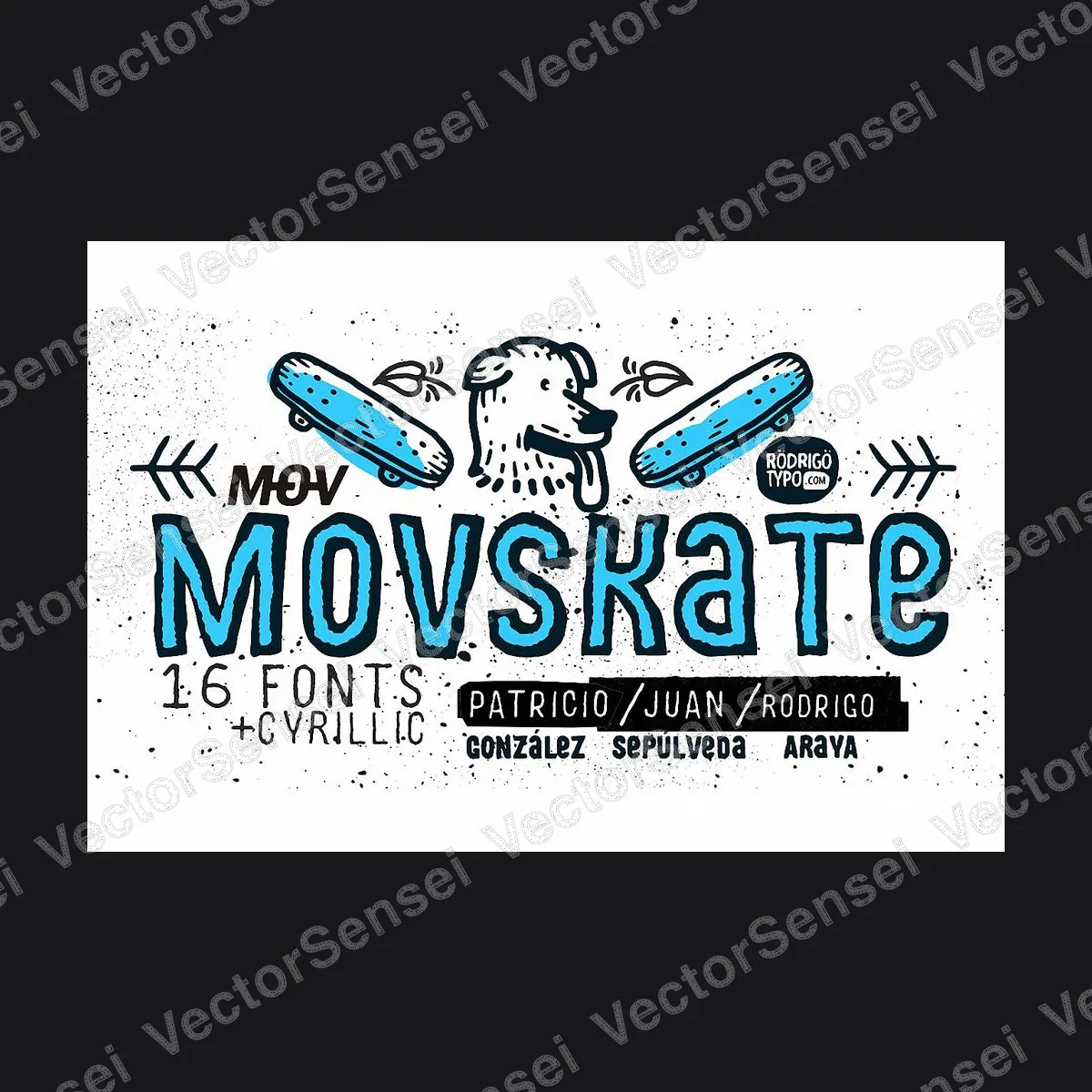 Fuente Movskate Cirílico